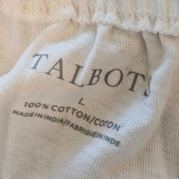 Talbot Blouson 3/4 Sleeve Top Size Large Boho Peasant Embroidered White - Picture 8 of 11